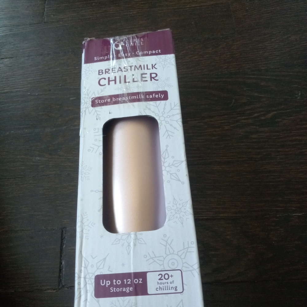 Ceres Chill Rose Gold Breastmilk Chiller Bottle 12 oz Reusable Stainless Steel